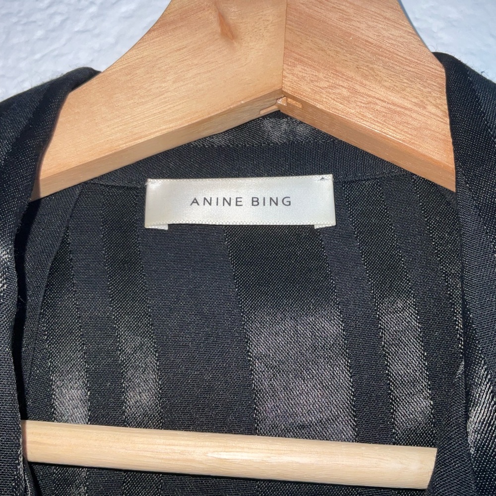 Anine Bing Ash Oversized Striped Shirt - Picture 3 of 9